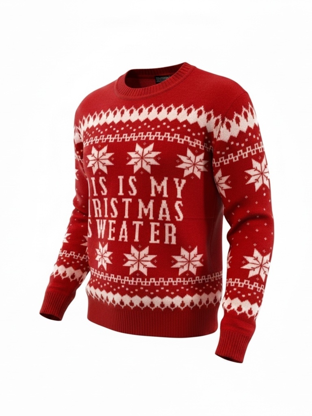 Ugly Christmas Sweater “This Is My Christmas Sweater” Red Men’s XL NWT